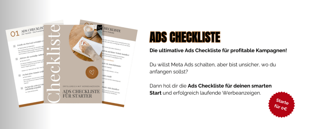 Ads Checkliste für 0€